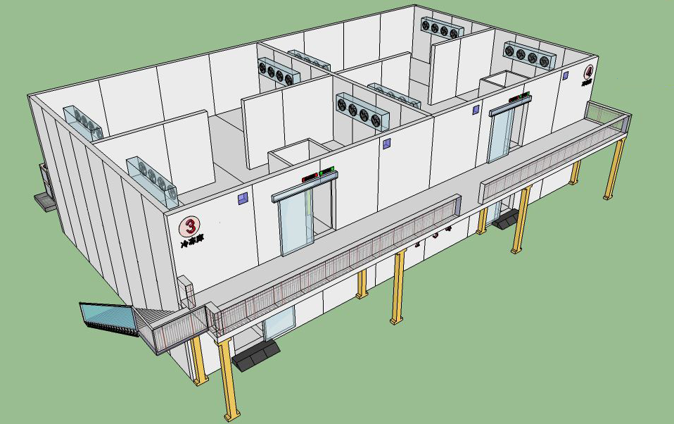 冷庫分間三維圖 冷庫分間三維圖